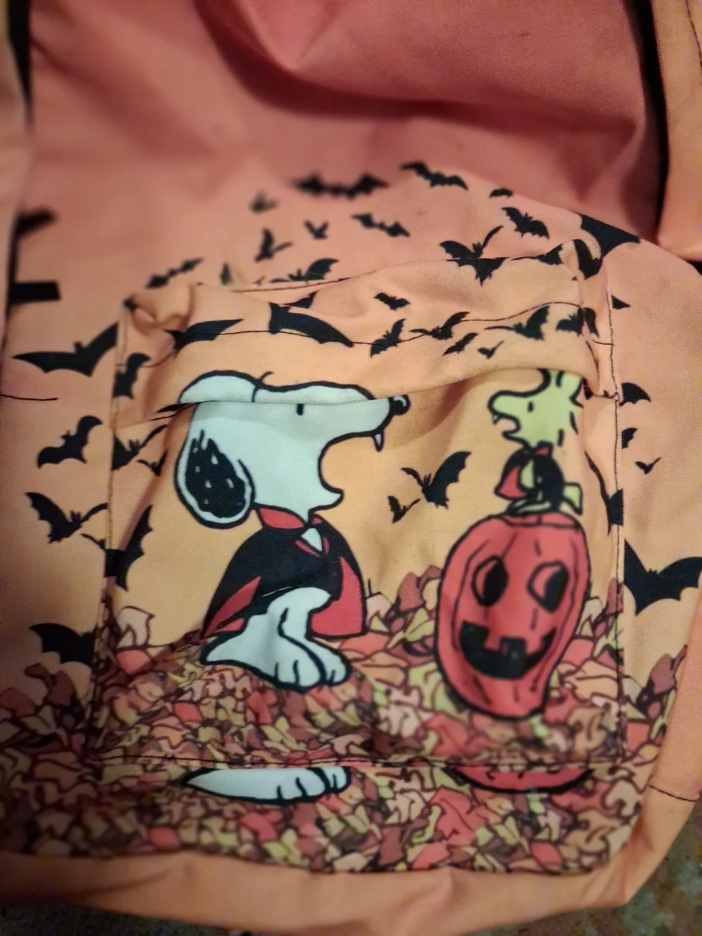 Kids Halloween Snoopy Pumpkin Costume Hoodie - Pink